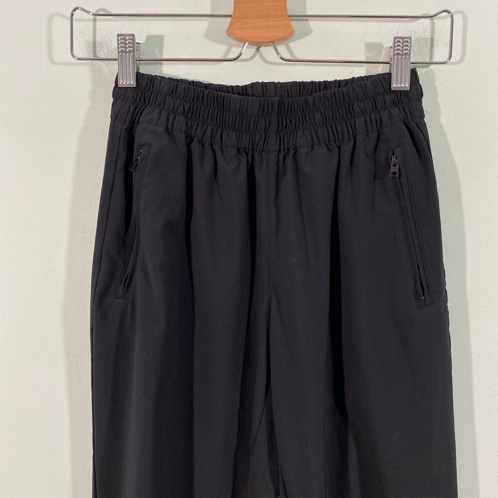 TNA Aritzia Women’s Black Zipper Hem Lightweight Riley Jogger Pants Size XS - Picture 2 of 8